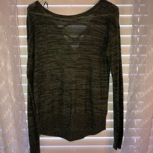 Cross back sweater